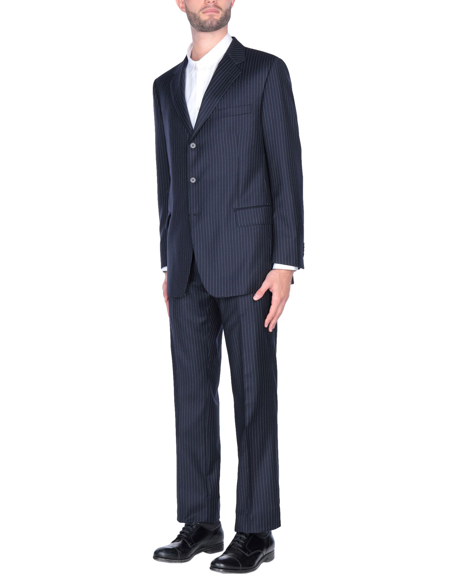 《送料無料》CANTARELLI メンズ スーツ ダークブルー 56 バージンウール 100%