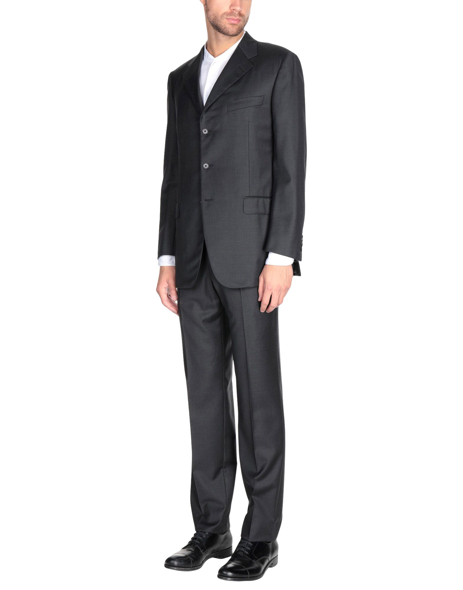 《送料無料》BURBERRY メンズ スーツ スチールグレー 52 スーパー120 ウール 100%