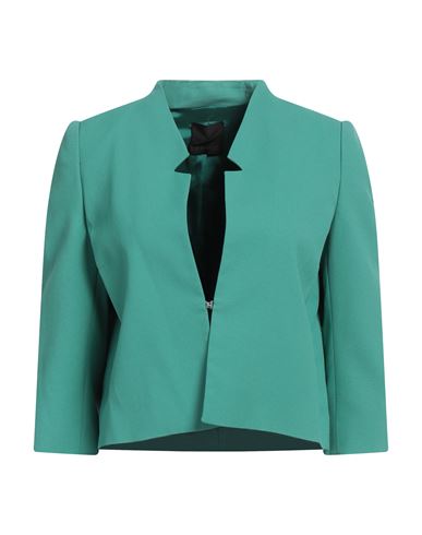 Woman Blazer Green Size 4 Acetate, Viscose