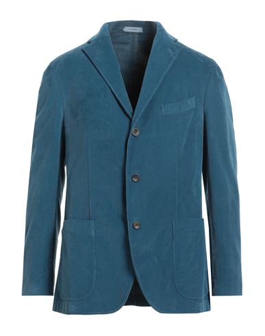 Man Blazer Pastel blue Size 38 Cotton, Elastane