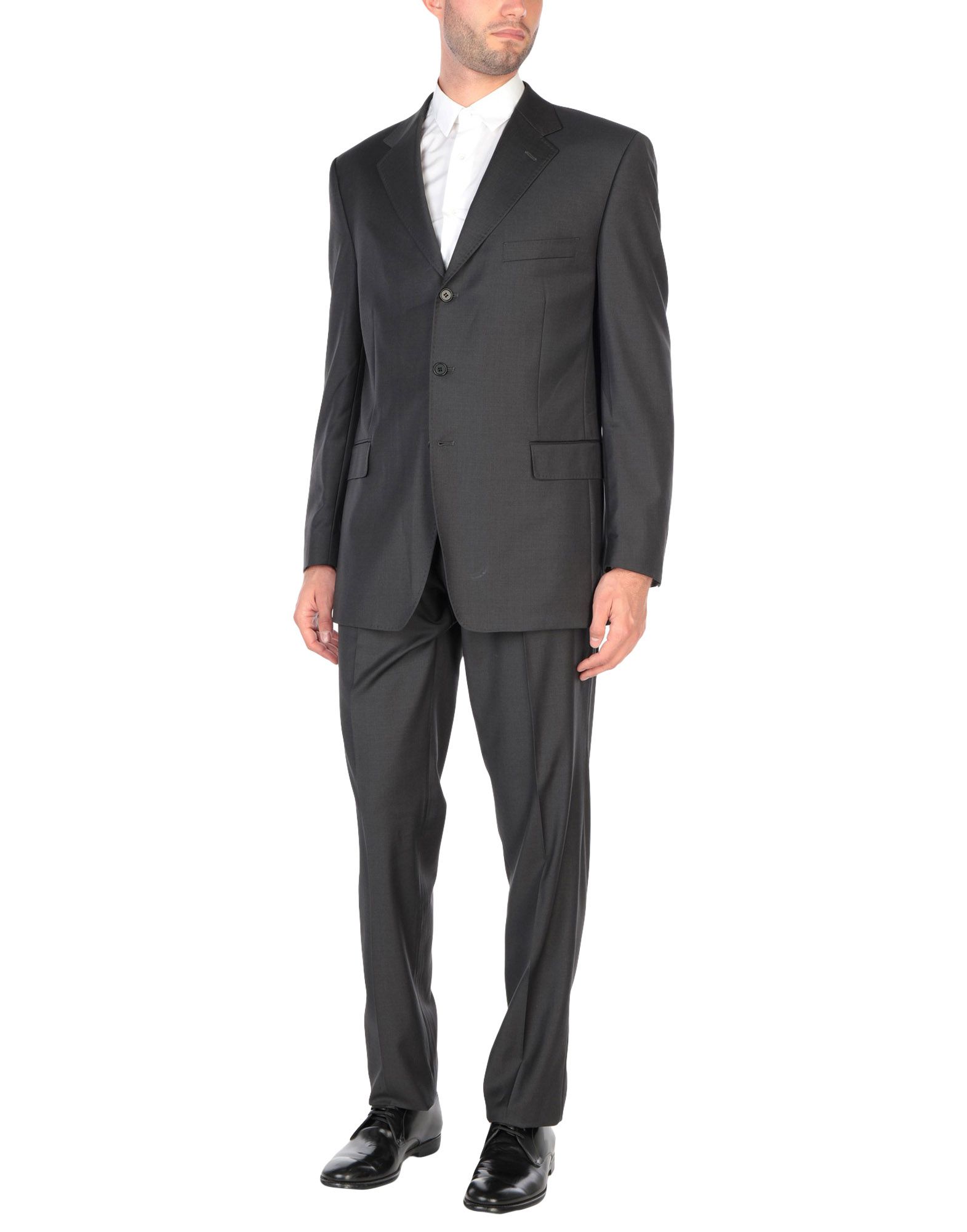 《送料無料》CANALI メンズ スーツ スチールグレー 54 バージンウール 100%