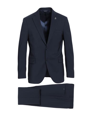 Tombolini Man Suit Midnight Blue Size 44 Virgin Wool, Lycra