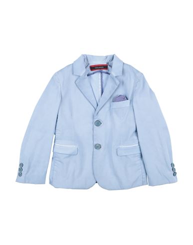 Tagliatore Babies'  Toddler Boy Blazer Sky Blue Size 6 Cotton, Elastane, Polyester, Polyamide