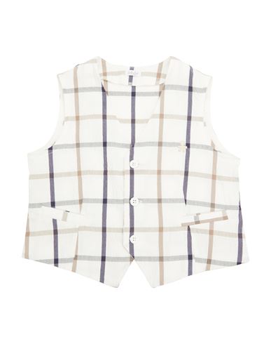 Le Bebé Babies'  Toddler Boy Vest White Size 3 Cotton, Polyamide, Elastane