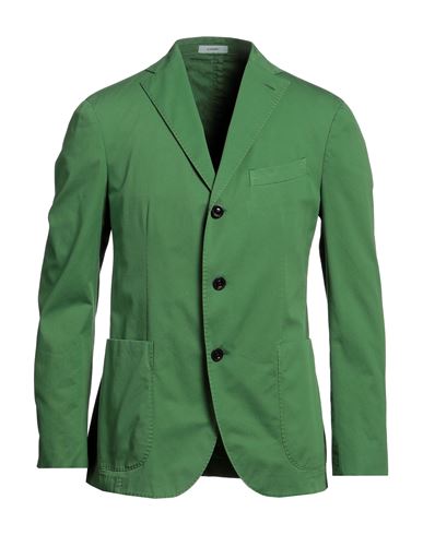 Boglioli Man Blazer Green Size 42 Cotton