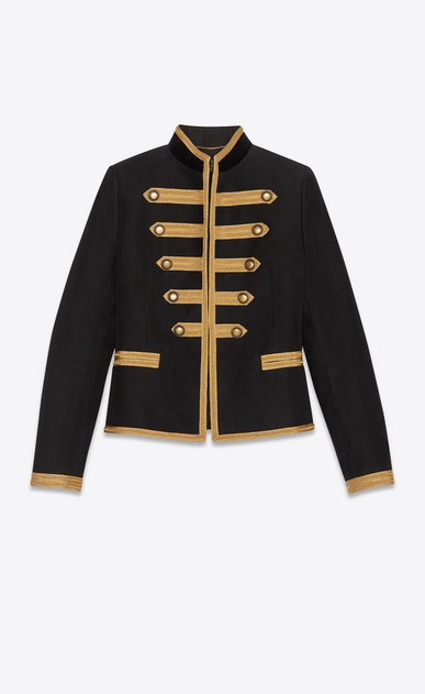 Officer jacket with gold passementerie braiding