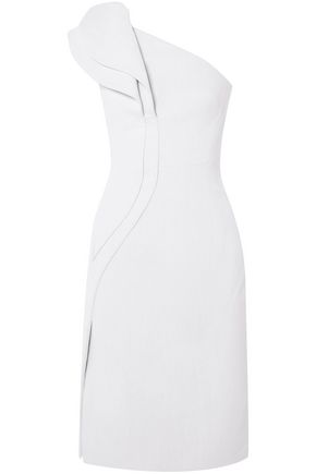 Antonio Berardi Up To 70 Off Gb The Outnet Antonio Berardi One Shoulder Ruffled Crepe Dress