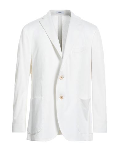 Boglioli Man Suit Jacket White Size 46 Cotton