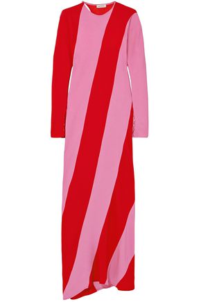 ATTICO Envers striped satin-crepe maxi dress