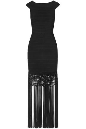 Hervé Léger Up To 70 Off At The Outnet HervÉ LÉger Fringed Bandage Gown