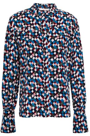 TORY BURCH Printed silk shirt