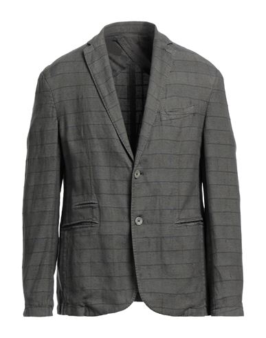 Barbati Man Suit jacket Military green Size 36 Cotton, Linen, Polyamide, Polyester
