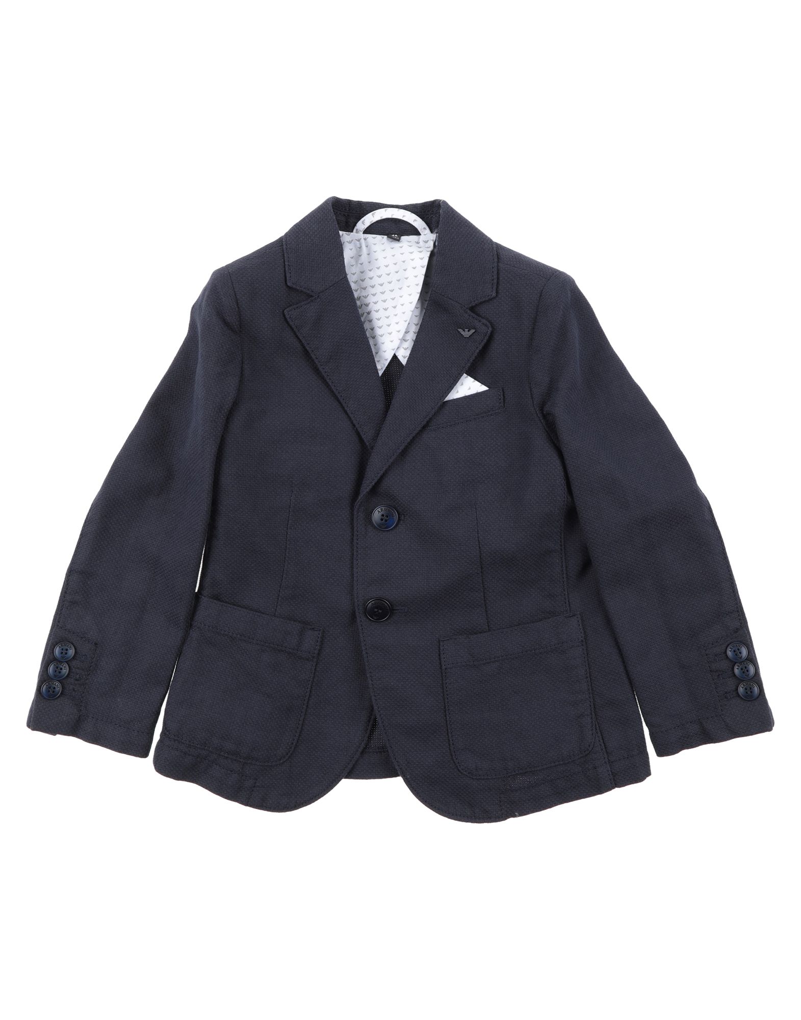 Armani Collezioni Kids' Suit Jackets In Dark Blue