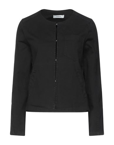 Alpha Studio Woman Suit Jacket Black Size 12 Cotton, Elastane