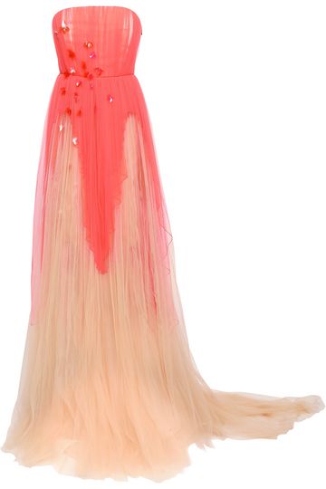 Sequin-embellished two-tone tulle gown | DELPOZO | Sale up to 70% off ...