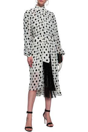 Click to view more detailed imagery on our partner's website Zimmermann Fringed Fil Coupé Gauze Midi Dress In White