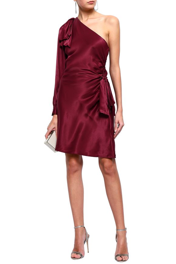 crepe short gown