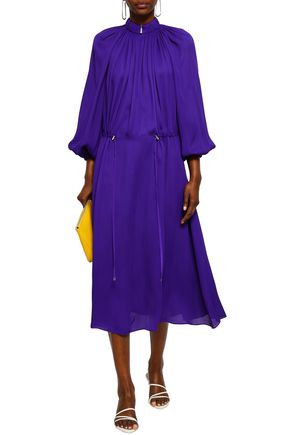 tibi crepe midi dress