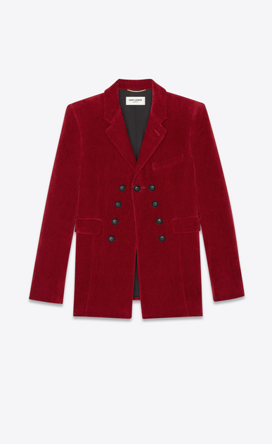 Blazer in antiqued velvet