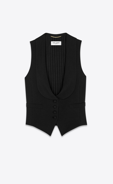 Saint Laurent gabardine vest