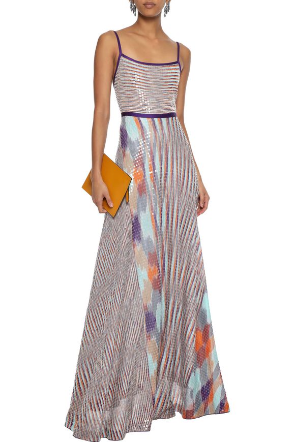 Sequined Crochet knit Maxi Dress MISSONI Sale Up To 70 Off THE 