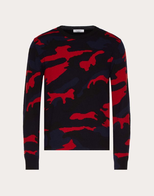 valentino camouflage sweatshirt