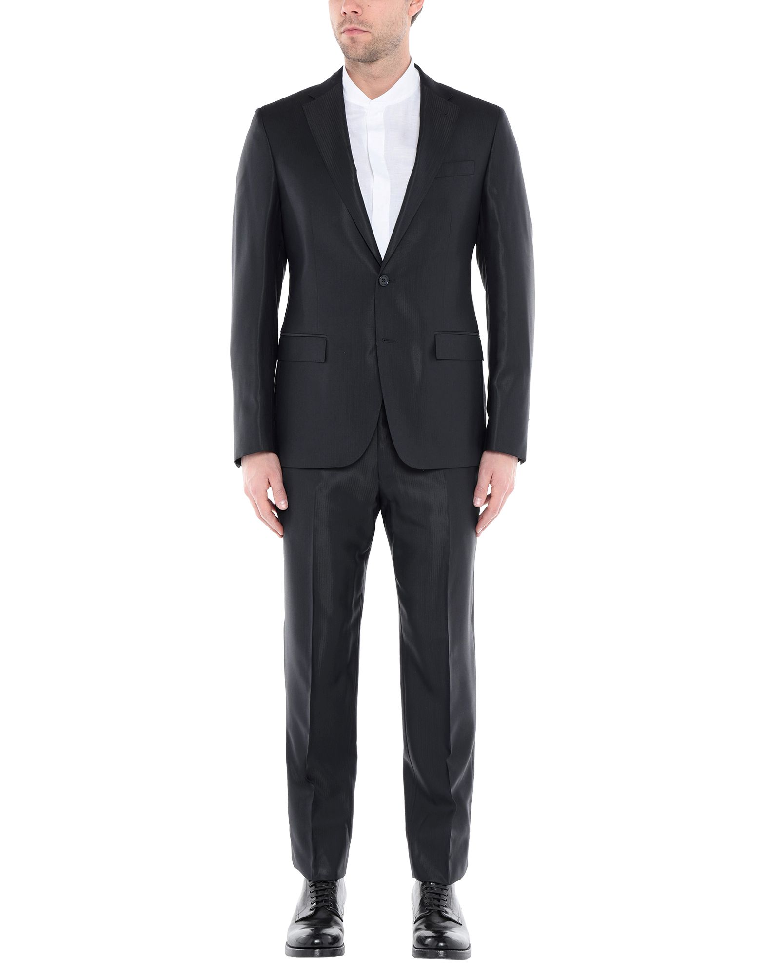 Cc Collection Corneliani Suits In Black | ModeSens