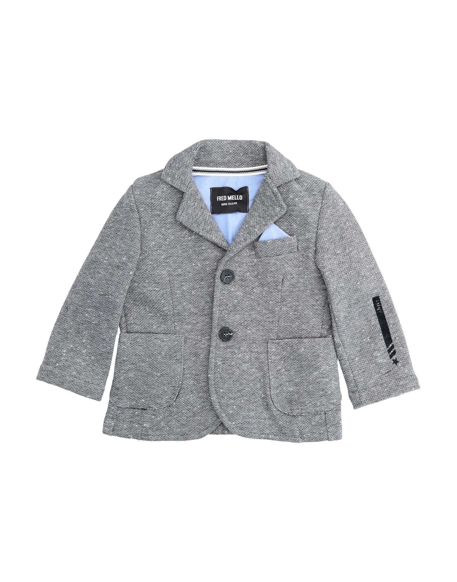 Fred Mello Kids' Suit Jackets In Grey