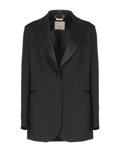 Woman Blazer Black Size 6 Cotton, Polyester
