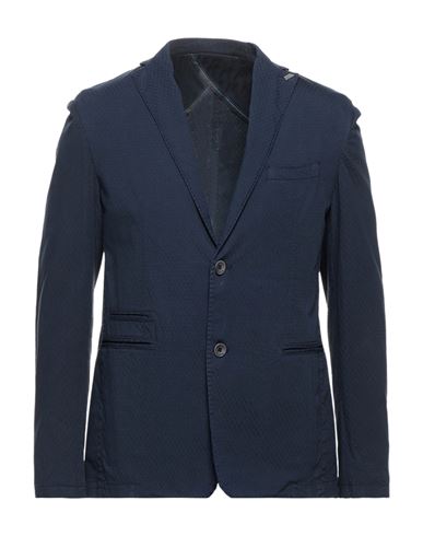 Barbati Man Suit Jacket Midnight Blue Size 34 Cotton, Elastane