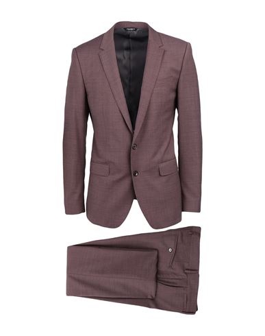 Dolce & Gabbana Man Suit Mauve Size 36 Polyester, Wool, Elastane In Purple
