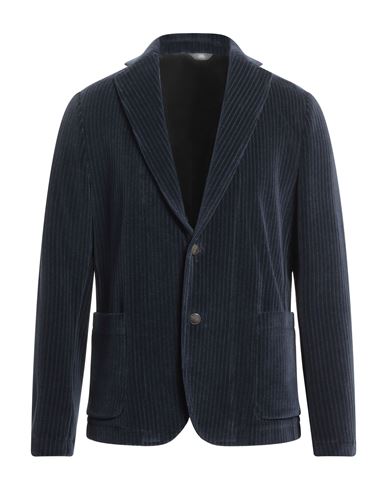 Fradi Man Suit Jacket Navy Blue Size 48 Cotton