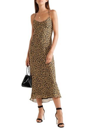 michelle mason leopard dress