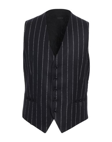 TAGLIATORE TAGLIATORE MAN TAILORED VEST NAVY SIZE 38 VIRGIN WOOL 