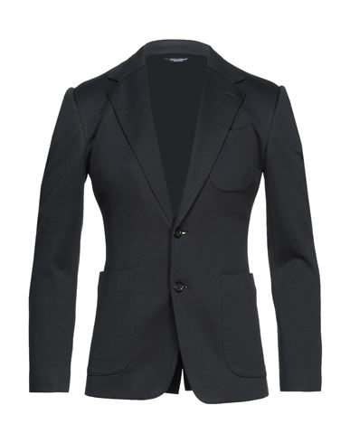 Dolce & Gabbana Man Blazer Steel Grey Size 40 Cotton, Polyamide, Polyester, Silk
