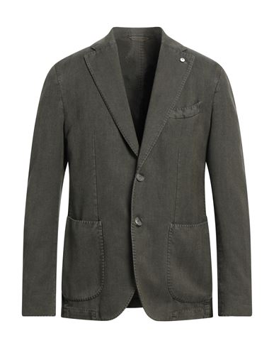L.b.m 1911 L. B.m. 1911 Man Suit Jacket Military Green Size 44 Cotton