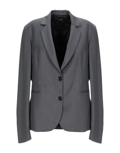 Woman Blazer Grey Size 12 Polyester, Elastane