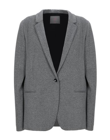 Woman Blazer Grey Size 12 Polyester, Cotton, Polyamide, Elastane