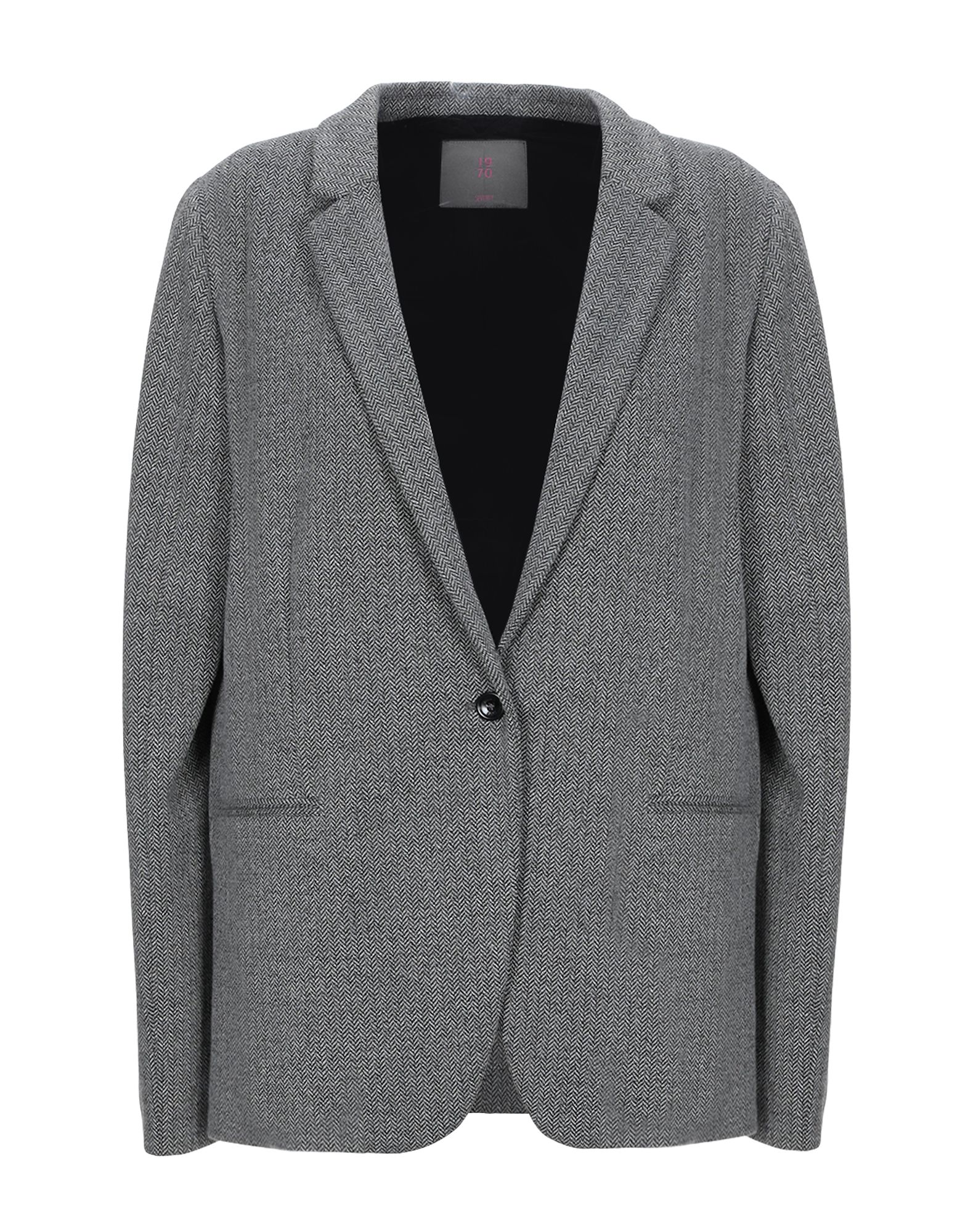 19.70 Nineteen Seventy Suit Jackets In Grey