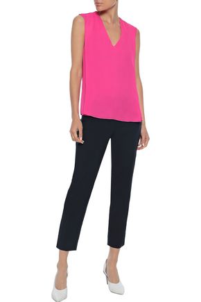 IRIS & INK ASTRID PLEATED CREPE TOP