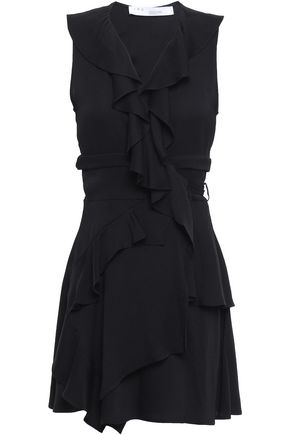 IRO People ruffled crepe mini wrap dress