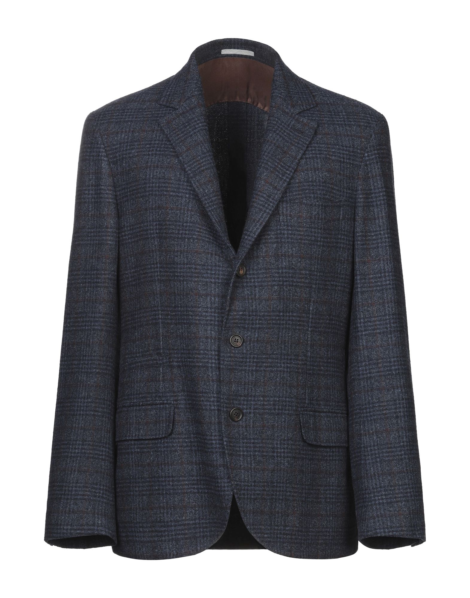 《セール開催中》BRUNELLO CUCINELLI メンズ テーラードジャケット ブルー 48 バージンウール 48% / コットン 39% / ナイロン 13%