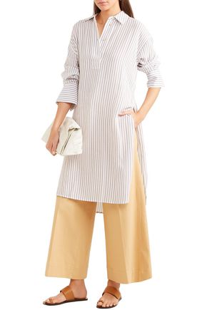 Elizabeth And James Striped Gauze Shirt In White