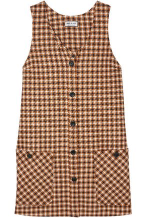 PAUL & JOE Baydere houndstooth wool mini dress