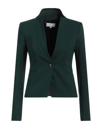 Patrizia Pepe Woman Suit Jacket Emerald Green Size 10 Cotton, Polyester, Elastane