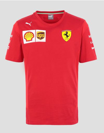 Scuderia Ferrari Online Store - Scuderia Ferrari Leclerc Replica T-shirt - Short Sleeve T-Shirts