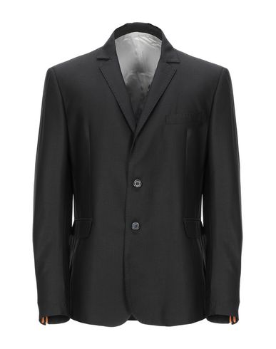 Man Blazer Black Size 38 Cotton, Wool, Polyamide