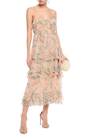 zimmermann tiered silk midi dress