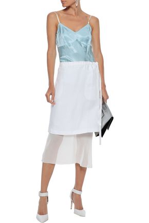 Click to view more detailed imagery on our partner's website Helmut Lang Woman Charmeuse Camisole Light Blue