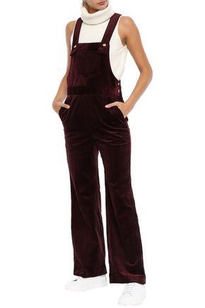 SANDRO COTTON-CORDUROY OVERALLS